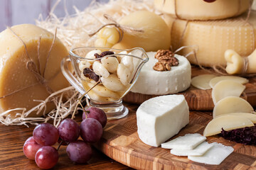 cheese and grapes