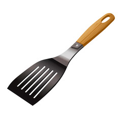 Kitchen Spatula Isolated on Transparent Background, Kitchen Utensil. Generative AI. 