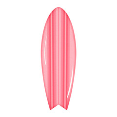 Red surfboard watercolor .	