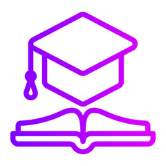 education gradient icon