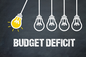 Budget deficit	 - obrazy, fototapety, plakaty