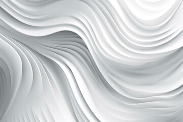 white wavy background. Creative design for poster, cover, placard, brochure. wave swirl white abstract background. Generative AI