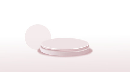 3d background products display podium scene with marble stone gray platform. background vector 3d rendering with podium. stand to show cosmetic product.
