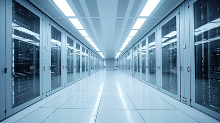 Data server center background, digital hosting	
