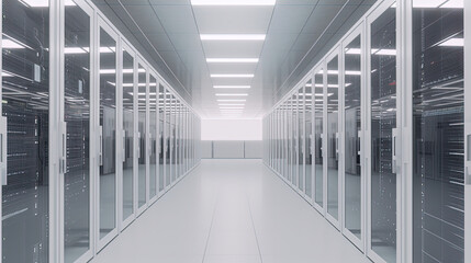 Data server center background, digital hosting, white space	
