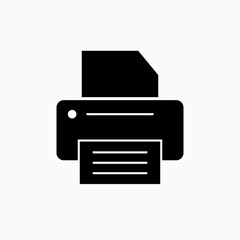 Printer Icon - Vector, Sign and Symbol for Design, Presentation, Website or Apps Elements. 