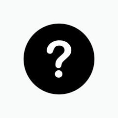 Question Mark Icon. Asking  Symbol - Vector.   