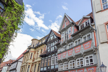In den Gassen von Quedlinburg im Harz, Deutschland
