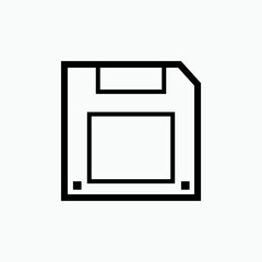 Save Icon. Floppy Disk Symbol for Design, Presentation, Website or Apps Elements - Vector.   