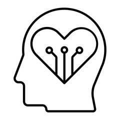 Digital Native Thin Line Icon