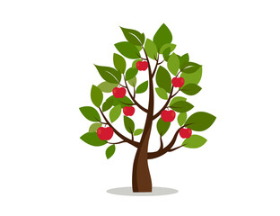 Apple tree. Nature. Vector icon - 603392152