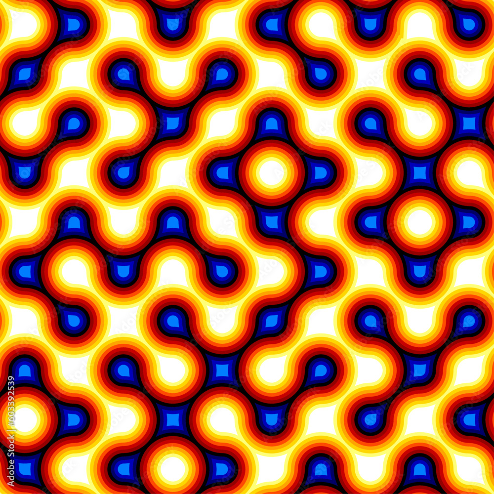 Aufkleber abstract seamless geometric pattern. geometric vector image.