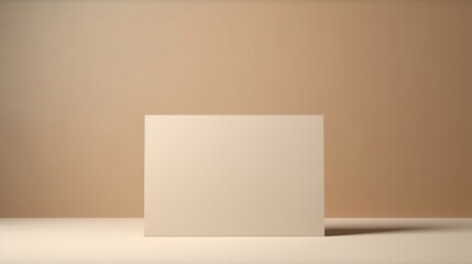 Fototapeta premium Cleanse Clear surface canvas paper card Organize with duplicate space for your substance message. Light and shadows modify shape organize level foundation. AI Generated