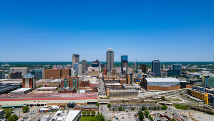 Downtown Indianapolis, Indiana Skyline Aerial