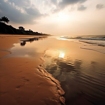 Empty Beach in Goa - Peaceful and Serene