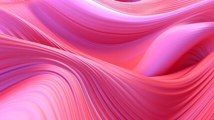 Pink Undulating lines shape a Colorful hypothetical foundation. AI Generated
