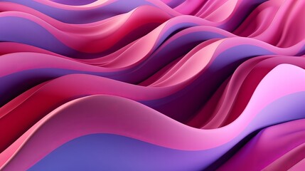 Obraz premium Pink Undulating lines shape a Colorful theoretical establishment. AI Generated