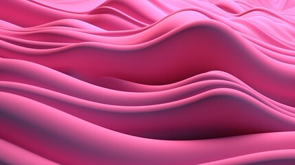 Fototapeta premium Pink Undulating lines shape a Colorful speculative establishment. AI Generated