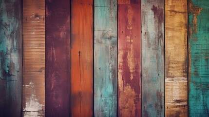 Out of date, grungy, colorful wood establishment. AI Generated