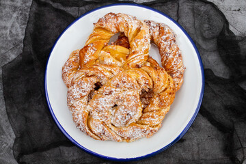 Handcrafted Sweet Brezel. Pastry for a Delicious Snack