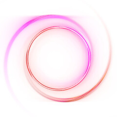 Circle swirl colorful bright neon border