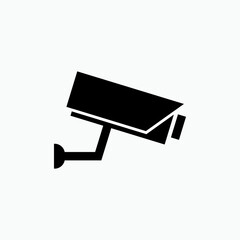 CCTV Icon. Under Surveillance Symbol  - Vector. 