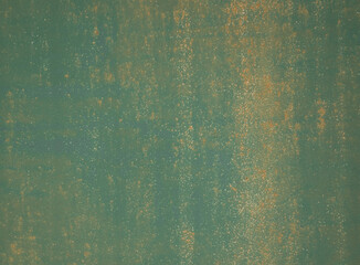 rusted metal surface with green paint