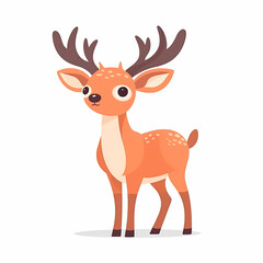 Deer Cartoon. Generative AI