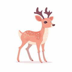 Deer Cartoon. Generative AI