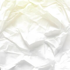 white and yellow crumpled paper texture. Generative AI.