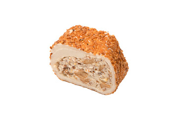 Sweet roll with nuts, turkish sweets.