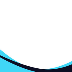 Navy Wave Footer Element-04