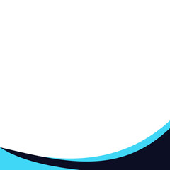 Navy Wave Footer Element-09