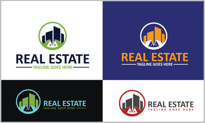 Real Estate Business Logo Design Template
