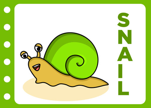 baby cute snail. cartoon free vector