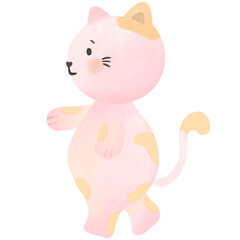 Various styles of cat illustration