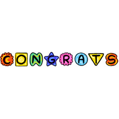 Collection Congrats colorful set