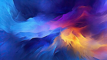 Colorful abstract background with light and color effects, dreamlike composition, colorful explosions, high-speed synchronization. Generative AI