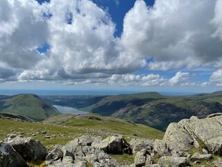 clouds over the mountains