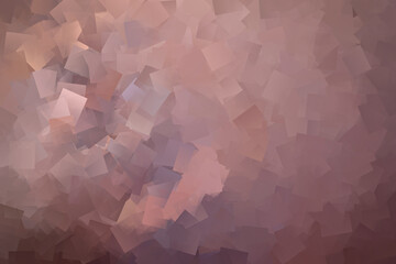 Fototapeta premium Rozrzucone geometryczne kwadraty tworzące mozaikę w odcieniach beżu - graficzne tło, tapeta, tekstura