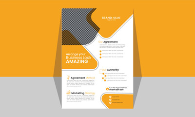 modern digital marketing flyer template.vector vertical business flyer template. Ai creative flyer design.