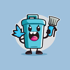 illustration of a trash