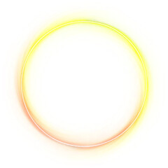 Circle swirl colorful bright neon border