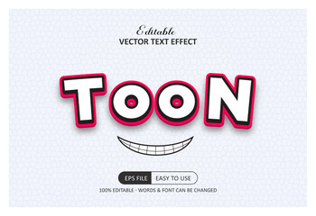 Obraz premium Editable text style - Toon text 