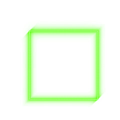 Gradient neon border square cyber frame