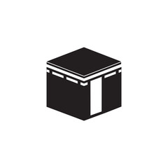 Kaaba icon symbol sign vector