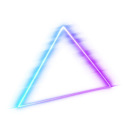 Fault triangle gradient colorful bright neon border