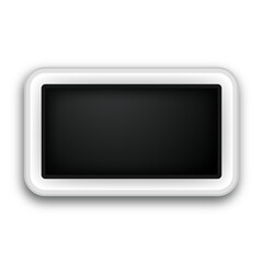 Black billboard frame sign board template