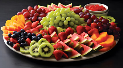 summer fruits created with generative AI