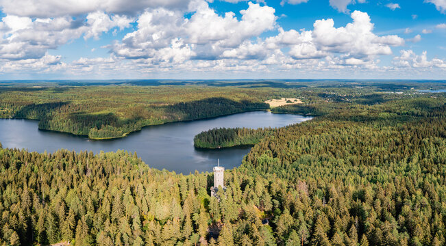 landscape with lake